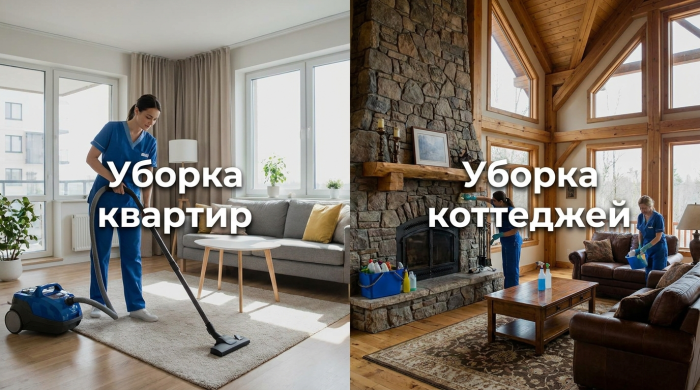 Уборка квартир и коттеджей